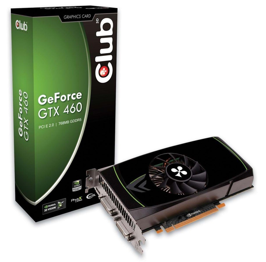 Grafikkort - Club 3D GeForce GTX 460 - 1GB GDDR5 RAM - Grafikkort - CGNX-X46024