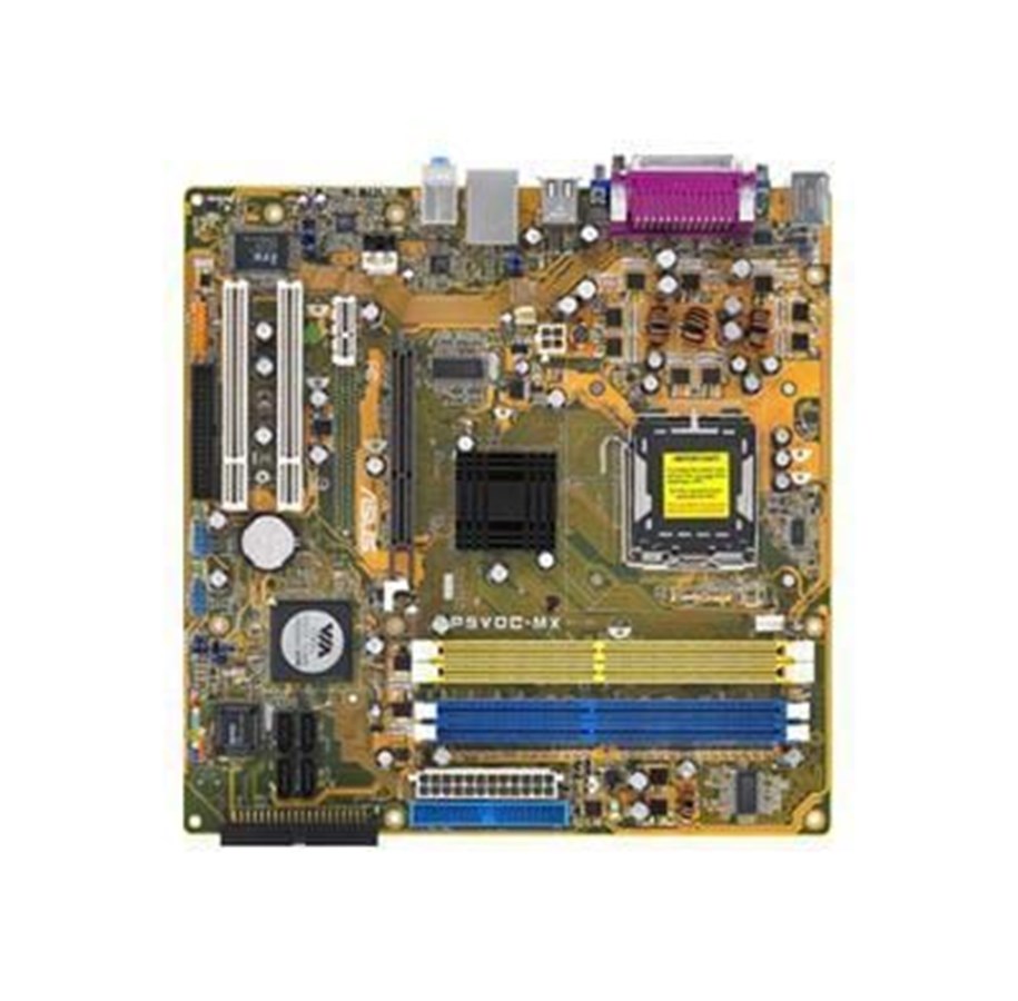 Bundkort - ASUS P5VDC-TVM/V2-PE3 Bundkort - VIA UniChrome P4M800 Pro - Intel LGA775 socket - DDR2 RAM - Micro-ATX - P5VDC-TVM/V2-PE3/DP