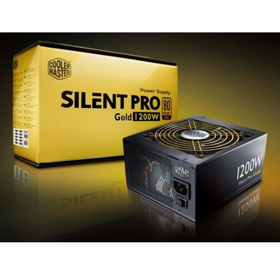 Strømforsyning - Cooler Master Silent Pro Gold - 1200W Strømforsyning - 1200 Watt - 0 - Fanless - ATX - 80 Plus Gold certified - RSC00-80GAD3-EU