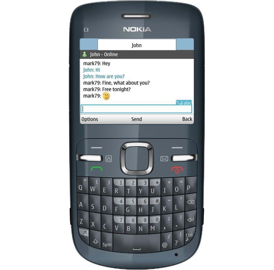 Mobil - Nokia C3-00 - Slate Grey - 002R892