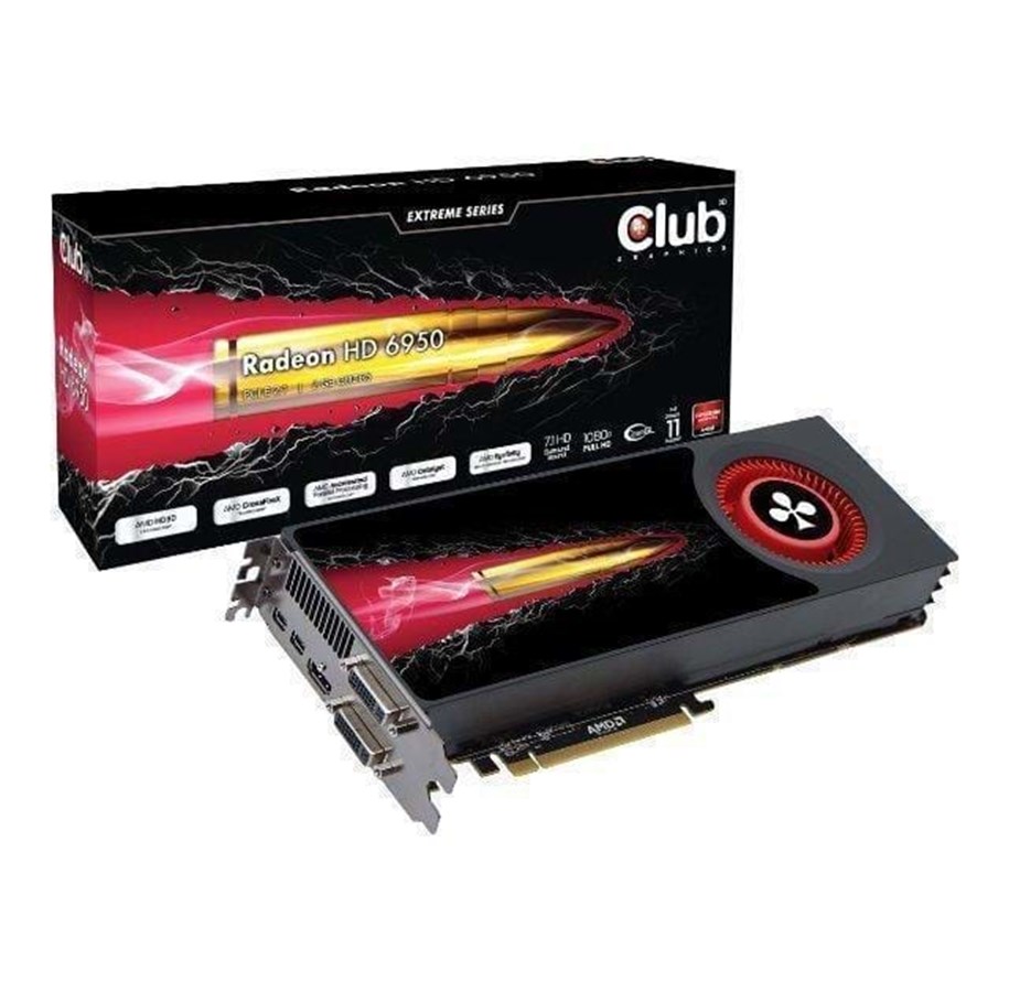 Grafikkort - Club 3D Radeon HD 6950 - 2GB GDDR5 RAM - Grafikkort - CGAX-69548