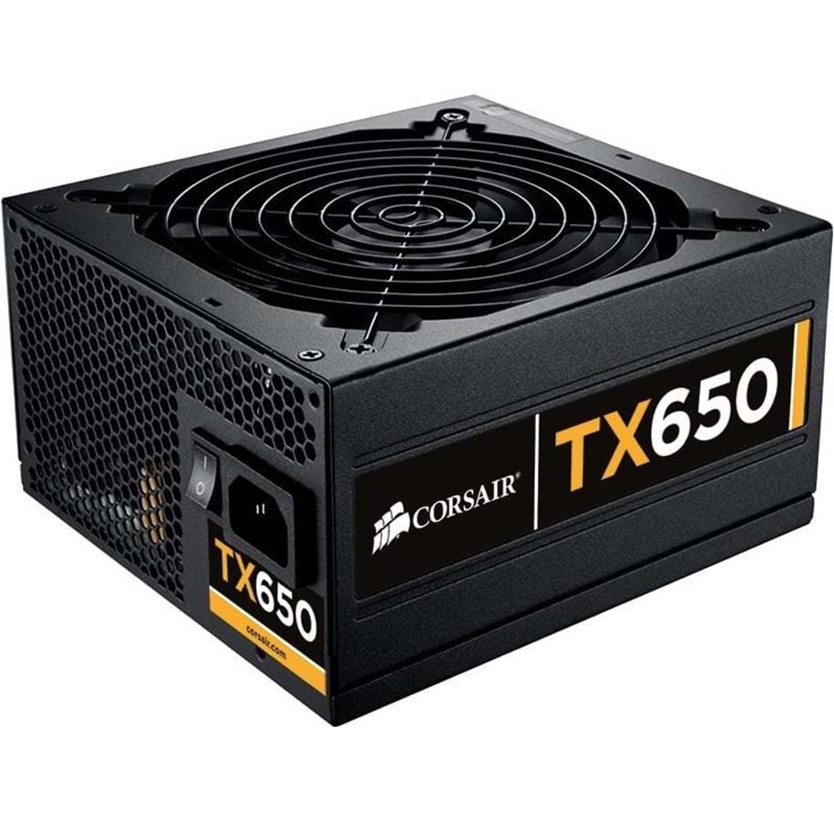 Strømforsyning - Corsair TX650 V2 - 650W PSU Strømforsyning - 650 Watt - 0 - Fanless - ATX - 80 Plus Bronze certified - CMPSU-650TXV2EU