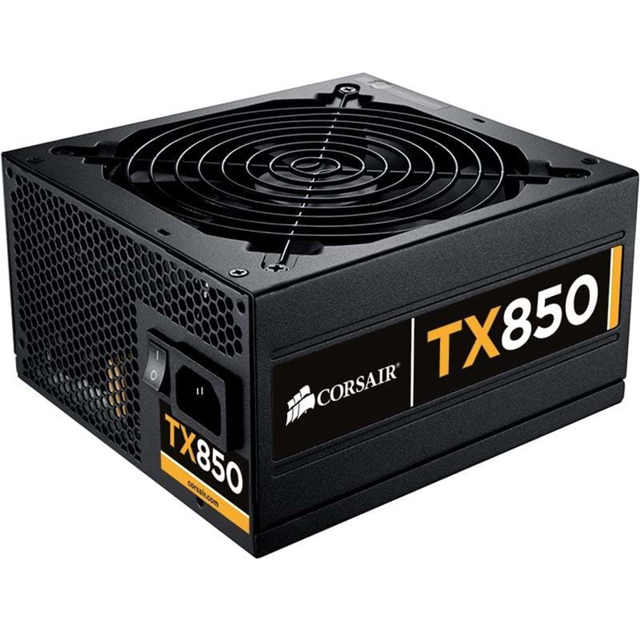 Strømforsyning - Corsair TX850 V2 - 850W PSU Strømforsyning - 850 Watt - 140 mm - ATX - 80 Plus Bronze certified - CMPSU-850TXV2EU