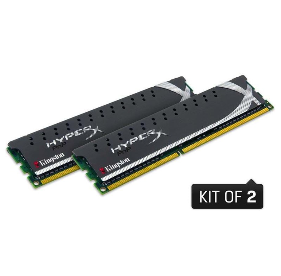 RAM - Kingston HyperX PnP DDR3-1600 C9 DC - 8GB - KHX1600C9D3P1K2/8G