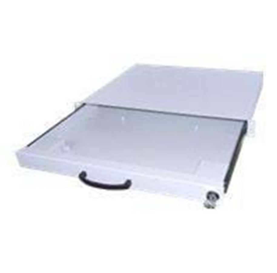Rack skabe - Aixcase tastaturhylde til rack (kan forskydes) - AIX-19K1U-W