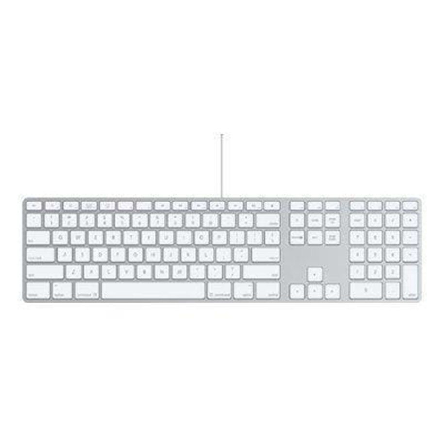 Tastatur - Apple Tastatur USB White - Tastatur - Dansk - Hvid - MB110DK/B