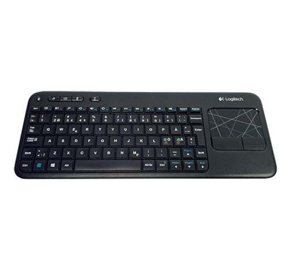 Tastatur - Logitech K400 Wireless Touch Black - ND - Tastatur - Nordisk - Sort - 920-003124