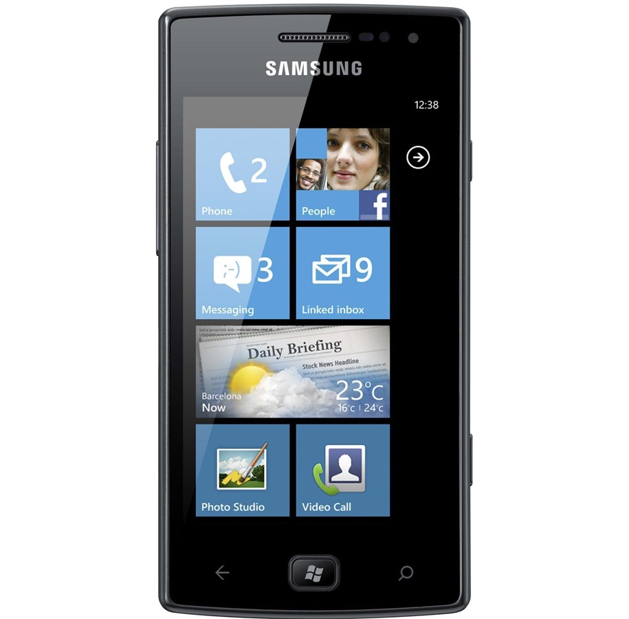 Mobil - Samsung Omnia W - Black *DEMO* - GT-I8350HKANEE