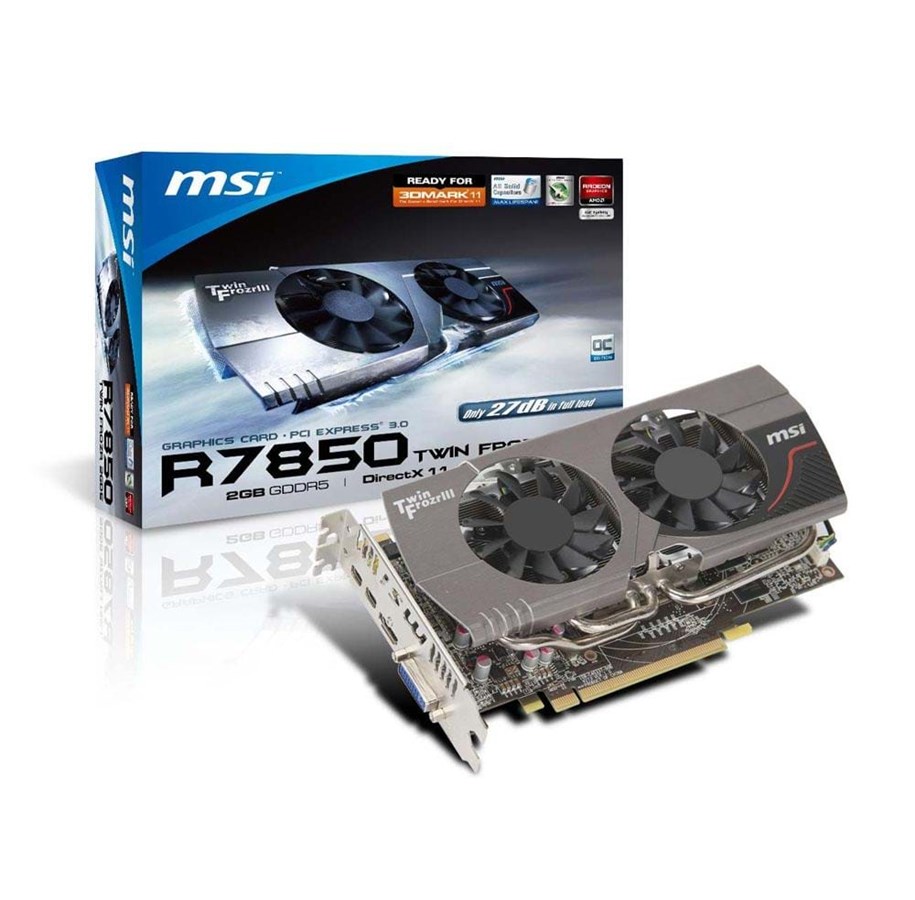 Grafikkort - MSI Radeon HD 7850 - 2GB GDDR5 RAM - Grafikkort - R7850 Twin Frozr 2GD5/OC
