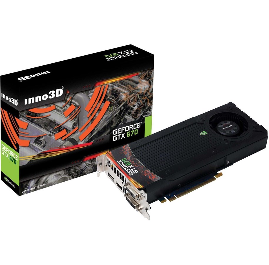 Grafikkort - Inno3D GeForce GTX 670 - 2GB GDDR5 RAM - Grafikkort - N670-1DDN-E5DS