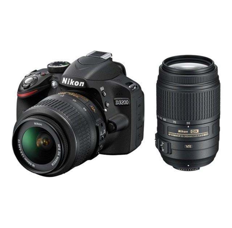Nikon D3200 18 55mm VR 55 300mm VR Billig