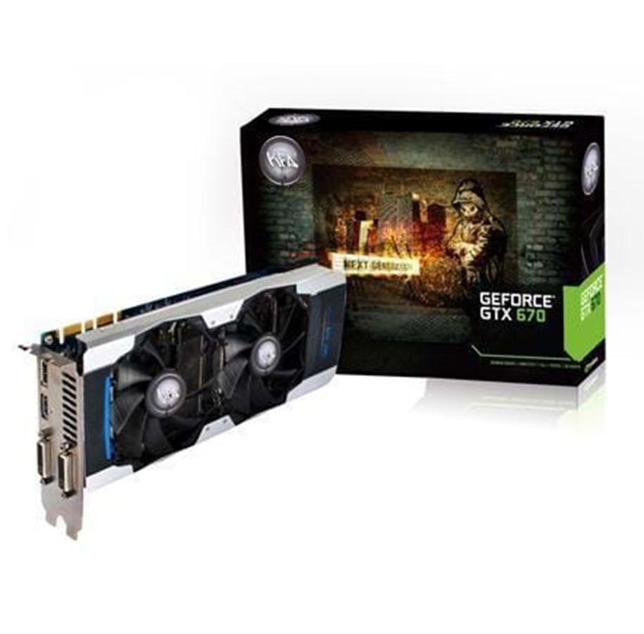 Grafikkort - KFA2 GeForce GTX 670 - 2GB GDDR5 RAM - Grafikkort - 67NPH6DV6KVZ
