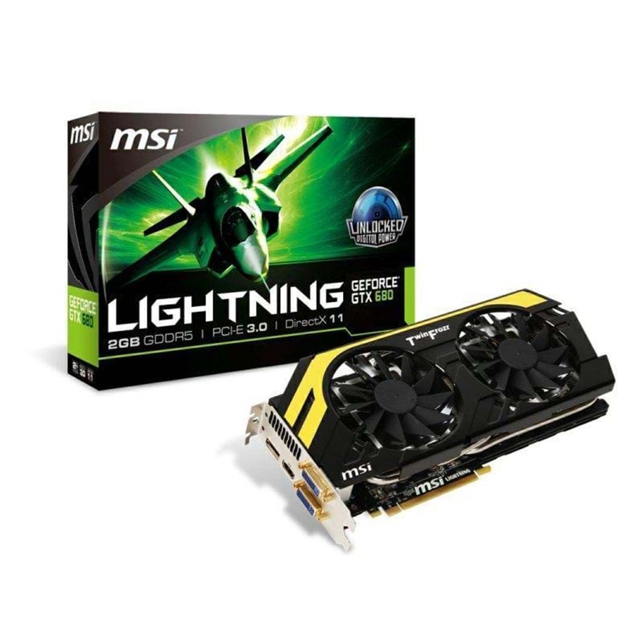Grafikkort - MSI GeForce GTX 680 - 2GB GDDR5 RAM - Grafikkort - N680GTX LIGHTNING