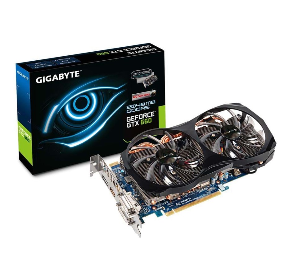 Grafikkort - GIGABYTE GeForce GTX 660 - 2GB GDDR5 RAM - Grafikkort - GV-N660OC-2GD