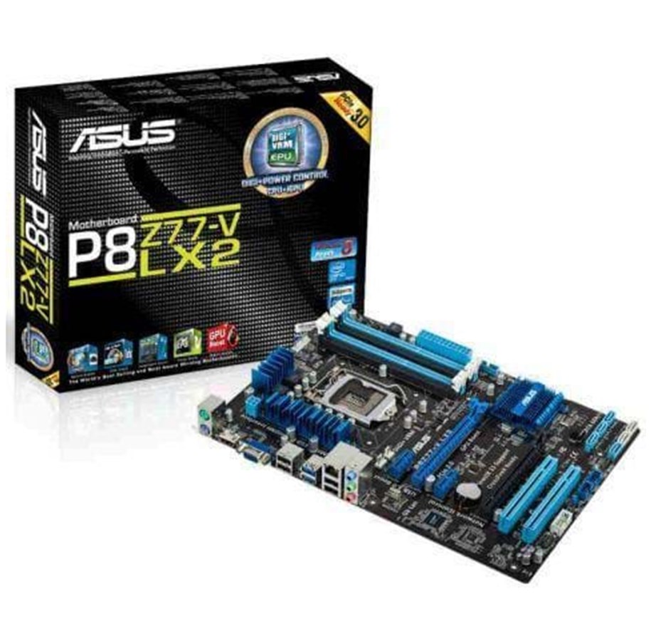 Bundkort - ASUS P8Z77-V LX2 Bundkort - Intel Z77 Express - Intel LGA1155 socket - DDR3 RAM - ATX - 90-MB0DP0-M0UBY0