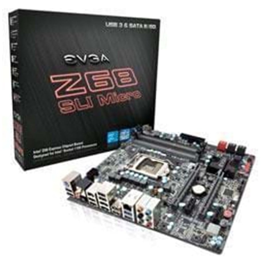 Bundkort - EVGA Z68 SLI Micro Bundkort - Intel Z68 Express - Intel LGA1155 - DDR3 RAM - Micro-ATX - 120-SB-E682-KR