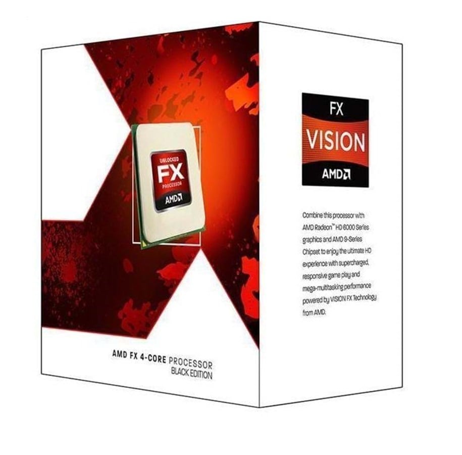 CPU - AMD FX-4300 Black CPU - 4 kerner - 3.8 GHz - AMD AM3+ - AMD Boxed (med køler) - FD4300WMHKBOX