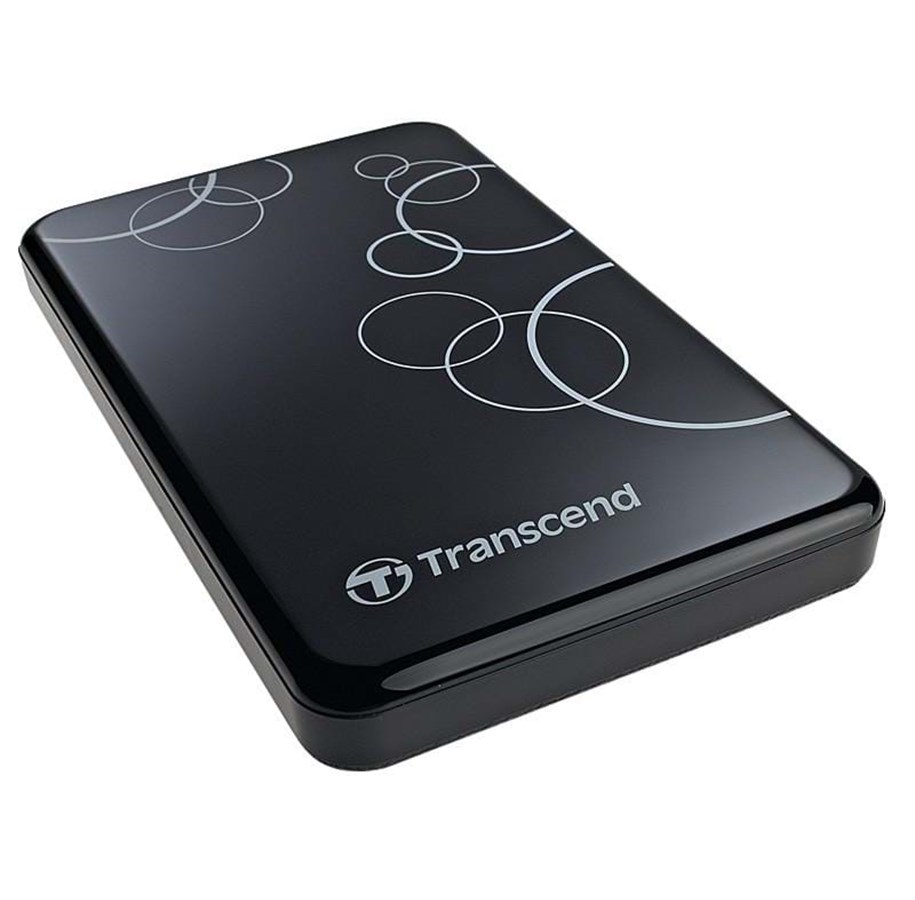 Harddisk - Ekstern - Transcend StoreJet 25A3 Black - 1TB - Ekstern Harddisk - Sort - TS1TSJ25A3K