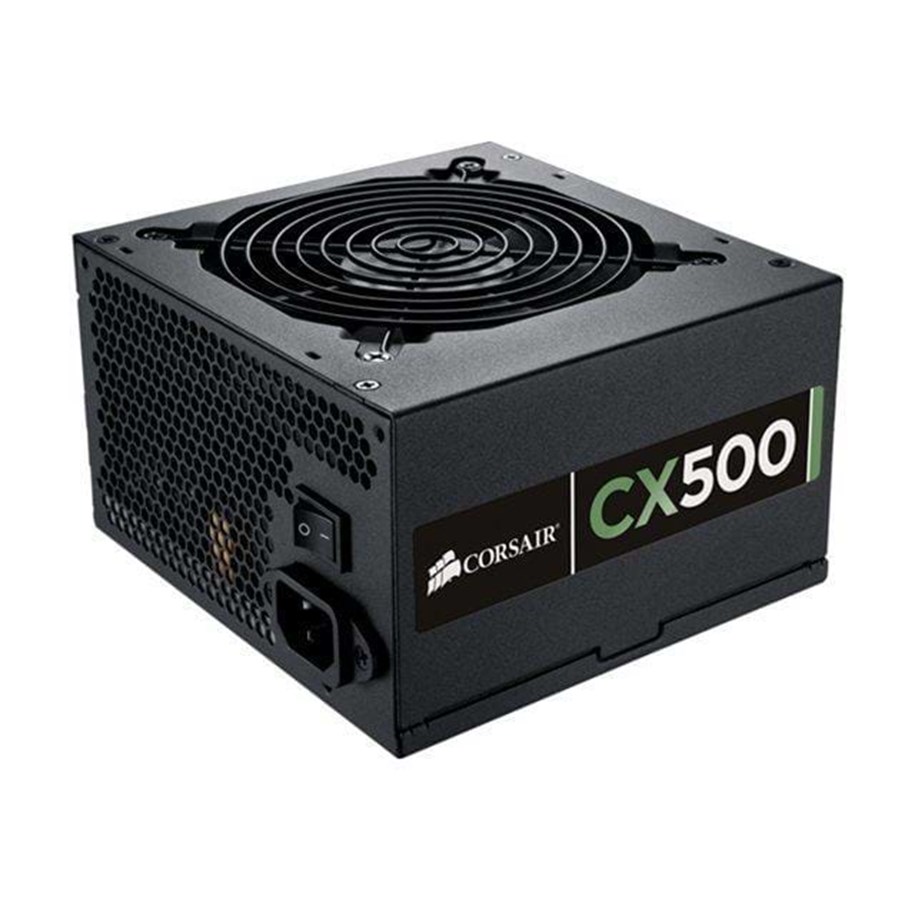 Strømforsyning - Corsair CX500 V2 Strømforsyning - 500 Watt - 120 mm - ATX - 80 Plus Bronze certified - CP-9020047-EU