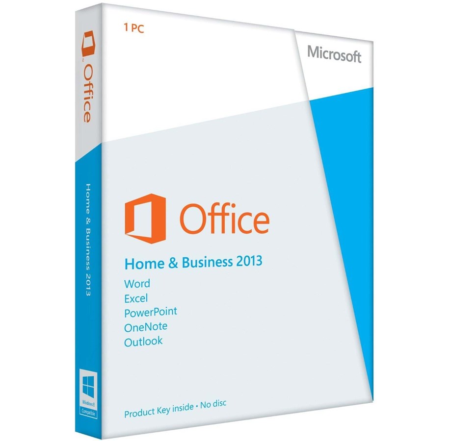 Officepakke - Microsoft Office Home & Business 2013 DK - Danish - T5D-01710