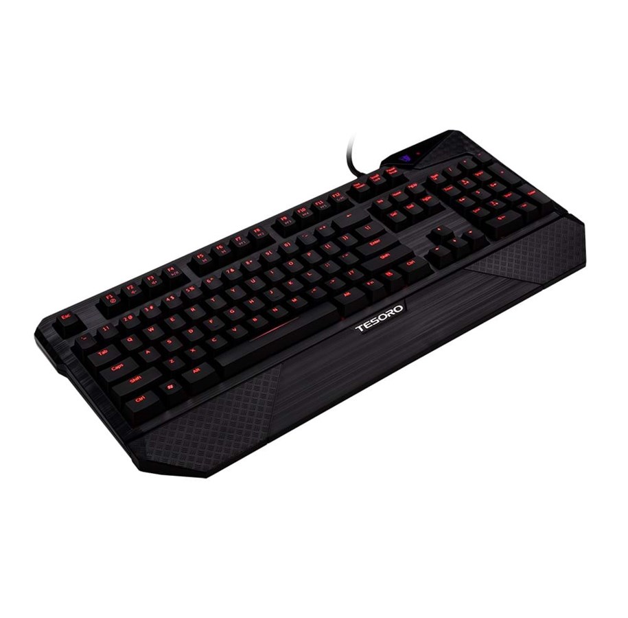 Tastatur - Tesoro Durandal Ultimate MX Brown - ND - Gaming Tastatur - Nordisk - Sort - 01G1LRGNOBK-ND
