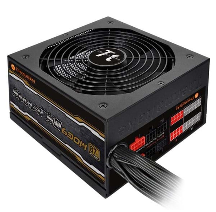 Strømforsyning - Thermaltake Smart M Series SE 630W Strømforsyning - 630 Watt - 140 mm - ATX - 80 Plus Bronze certified - SPS-630MPCBEU