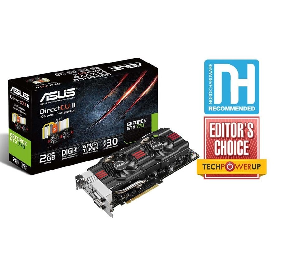 Grafikkort - ASUS GeForce GTX 770 - 2GB GDDR5 RAM - Grafikkort - 90YV04E1-M0NA00