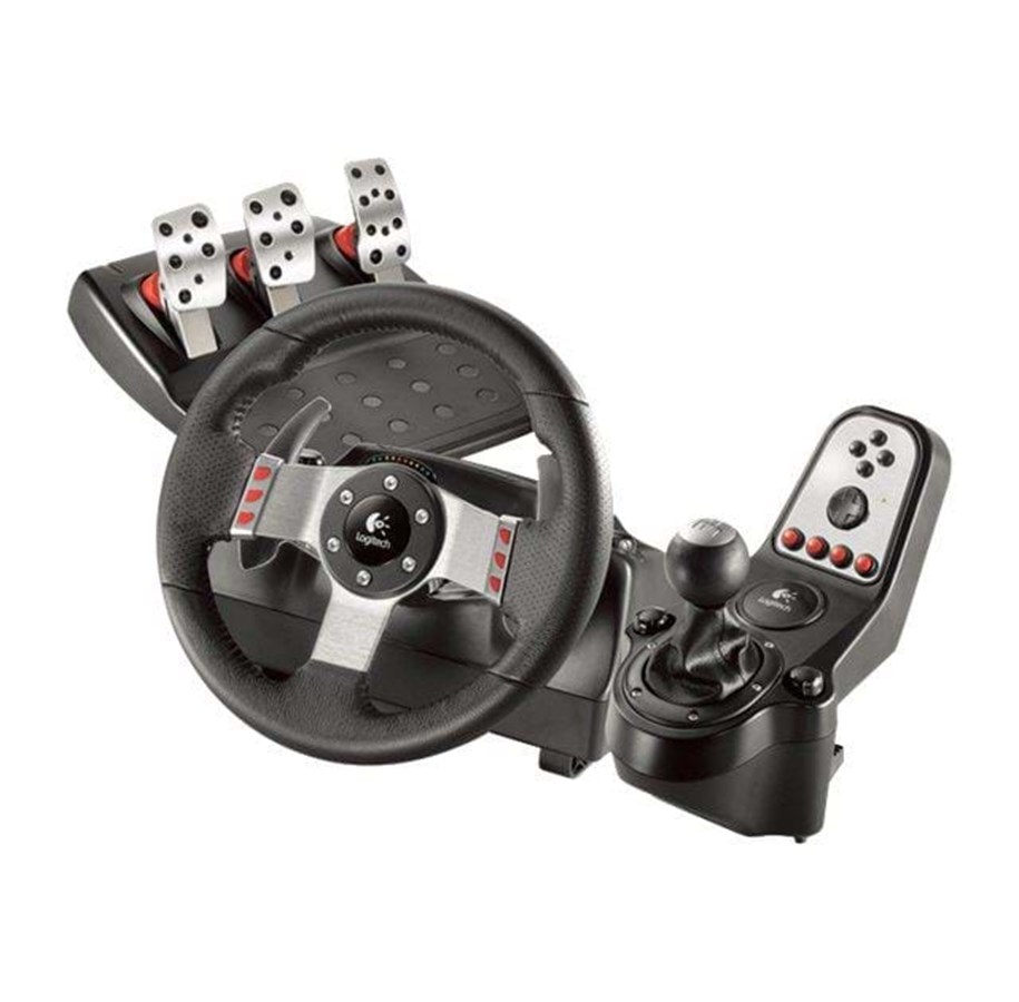 Spil tilbehør - Logitech G27 Racing Wheel - Wired Steering wheel & Pedal set - PC - 941-000092