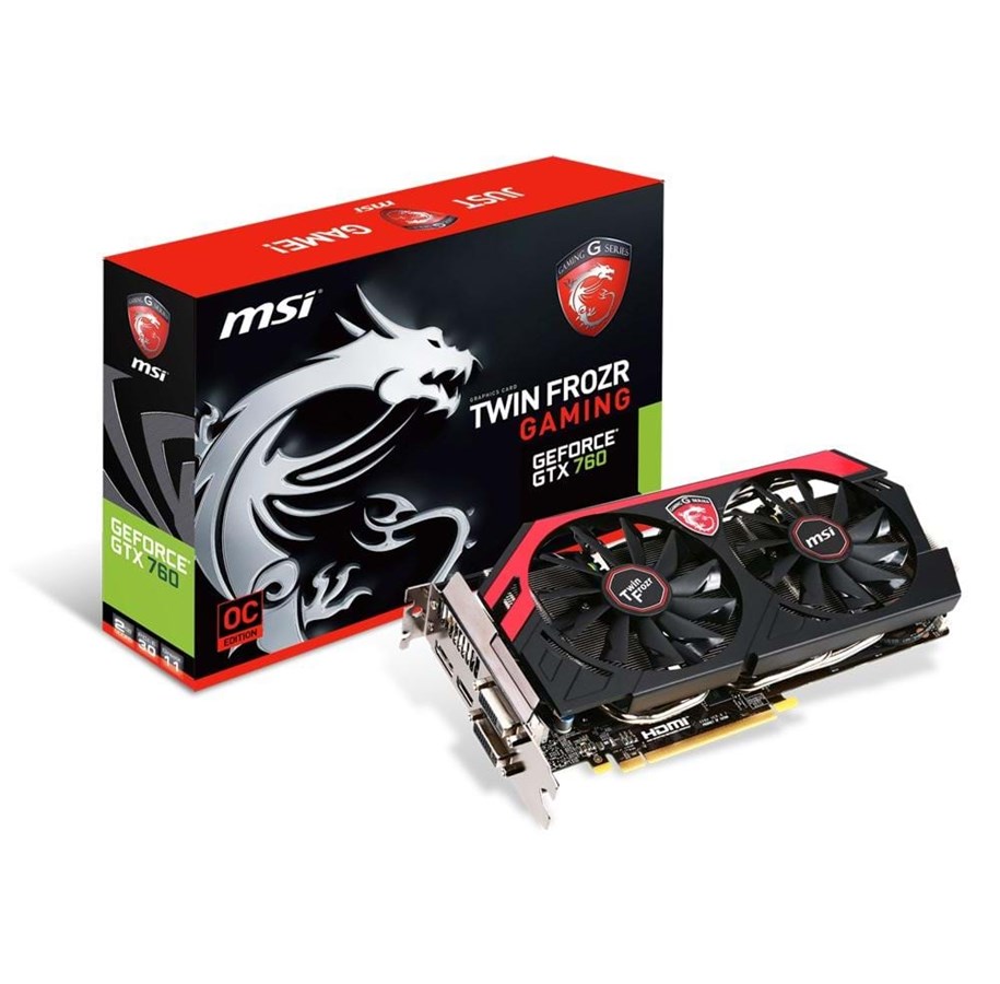 Grafikkort - MSI GeForce GTX 760 - 2GB GDDR5 RAM - Grafikkort - N760 TF2GD5/OC