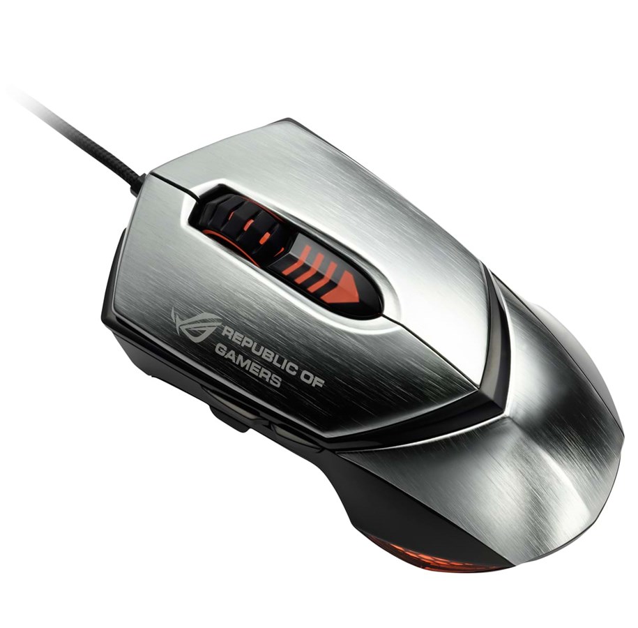 Mus - ASUS GX1000 Eagle Eye - Silver - Gaming Mus - Laser - 6 knapper - Sølv - 90-XB3B00MU00000-
