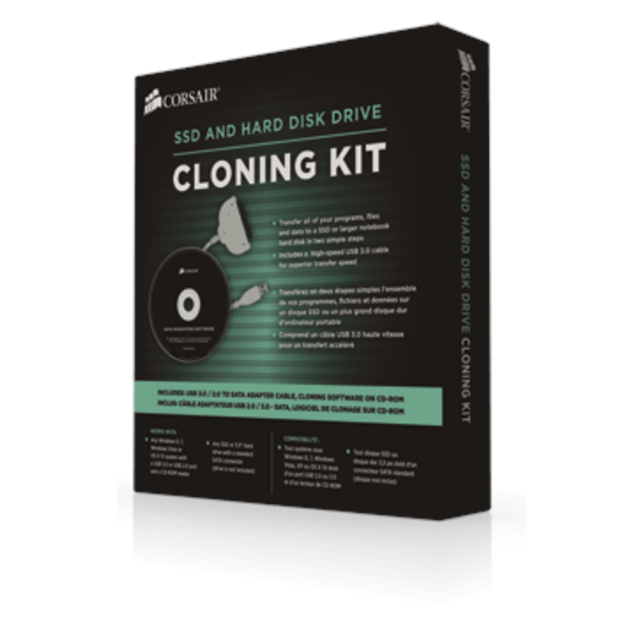 Harddisk - tilbehør - Corsair Cloning Kit - CSSD-UPGRADEKIT