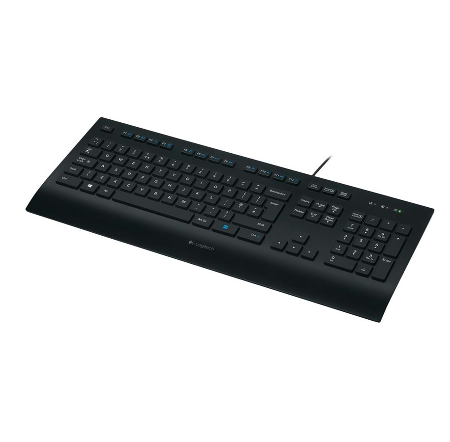 Tastatur - Logitech K280e Corded Keyboard - ND - Tastatur - Nordisk - Sort - 920-005216
