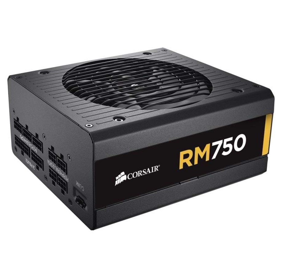 Strømforsyning - Corsair RM750 Strømforsyning - 750 Watt - 135 mm - ATX - 80 Plus Gold certified - CP-9020055-EU