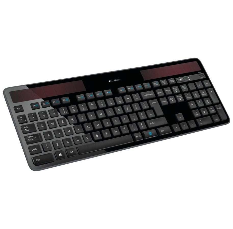 Tastatur - Logitech K750 Wireless Solar KB BK - ND - Tastatur - Nordisk - Sort - 920-002925
