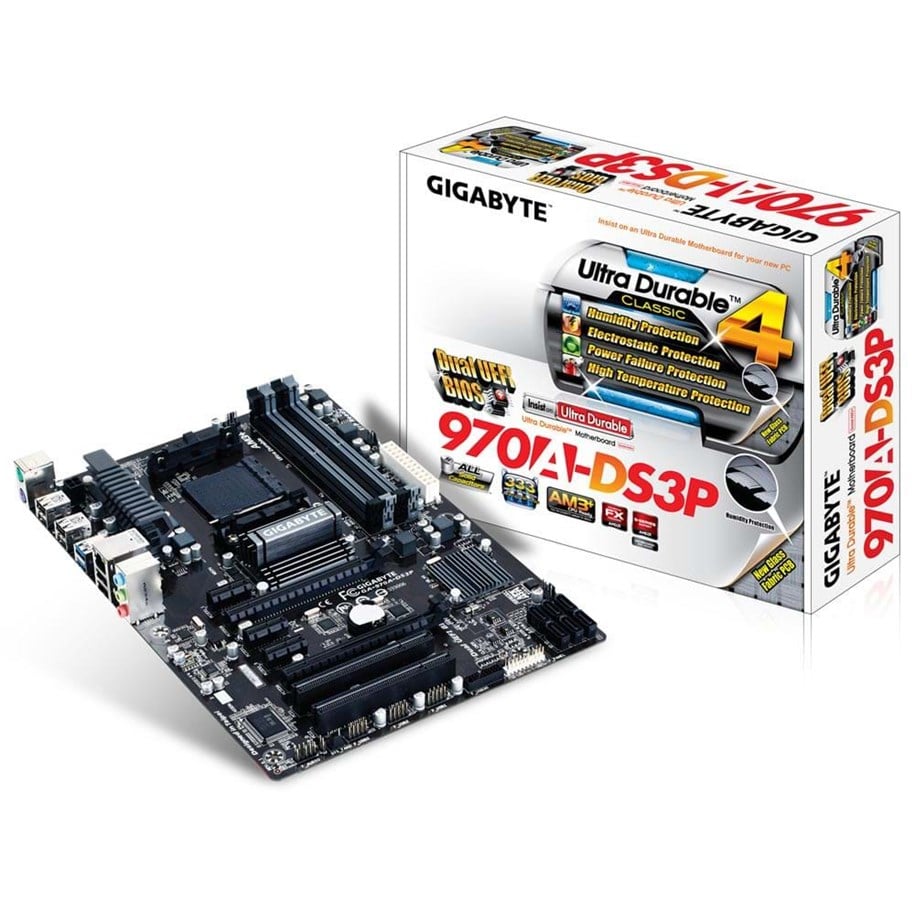 Bundkort - GIGABYTE GA-970A-DS3P Bundkort - AMD 970 - AMD AM3+ - DDR3 RAM - ATX - GA-970A-DS3P