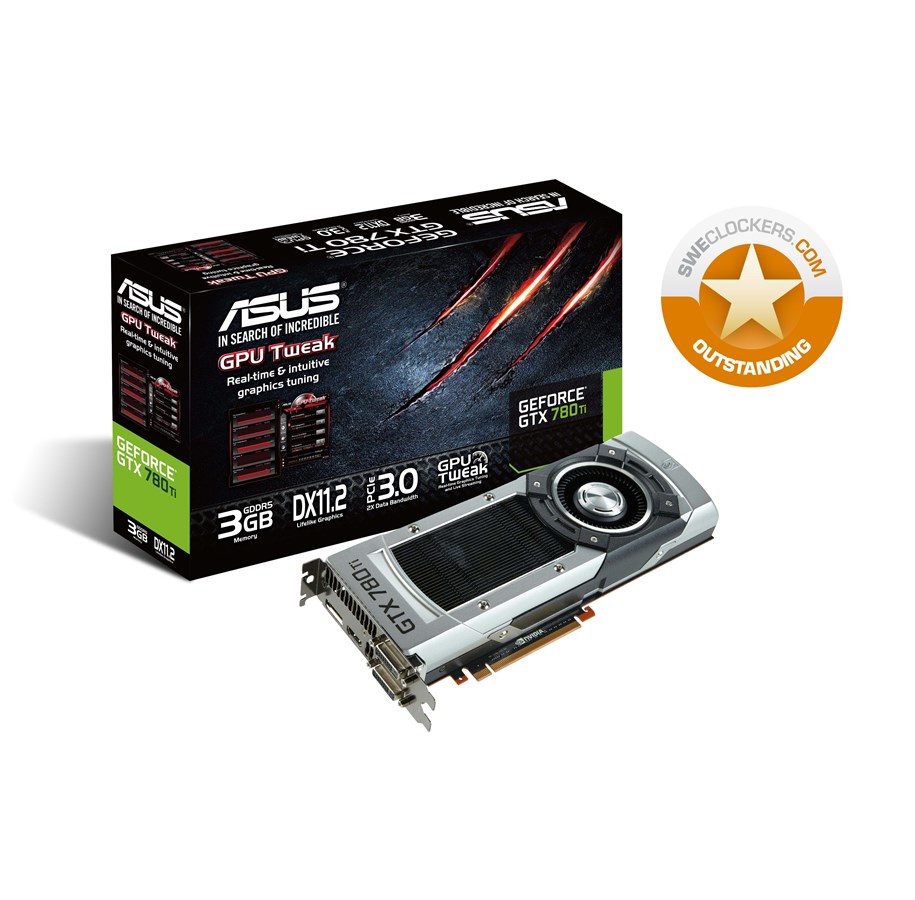 Grafikkort - ASUS GeForce GTX 780 Ti - 3GB GDDR5 RAM - Grafikkort - 90YV05B0-U0NA00