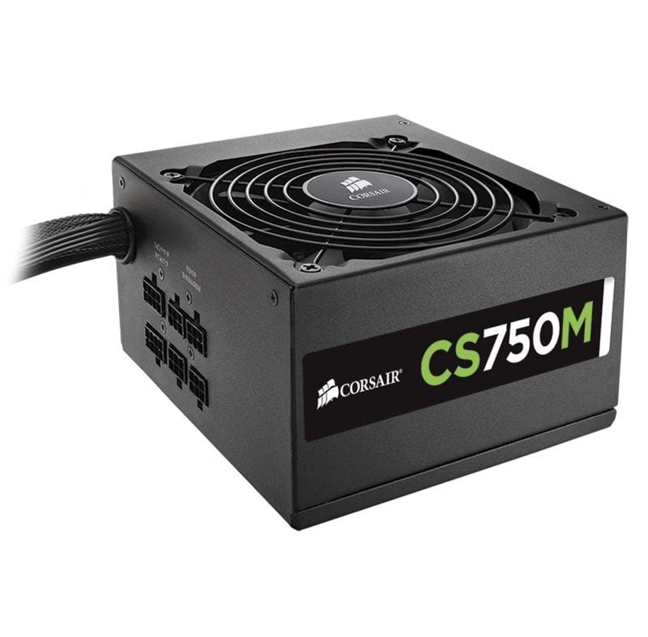 Strømforsyning - Corsair CS750M Strømforsyning - 750 Watt - 120 mm - ATX - 80 Plus Gold certified - CP-9020078-EU