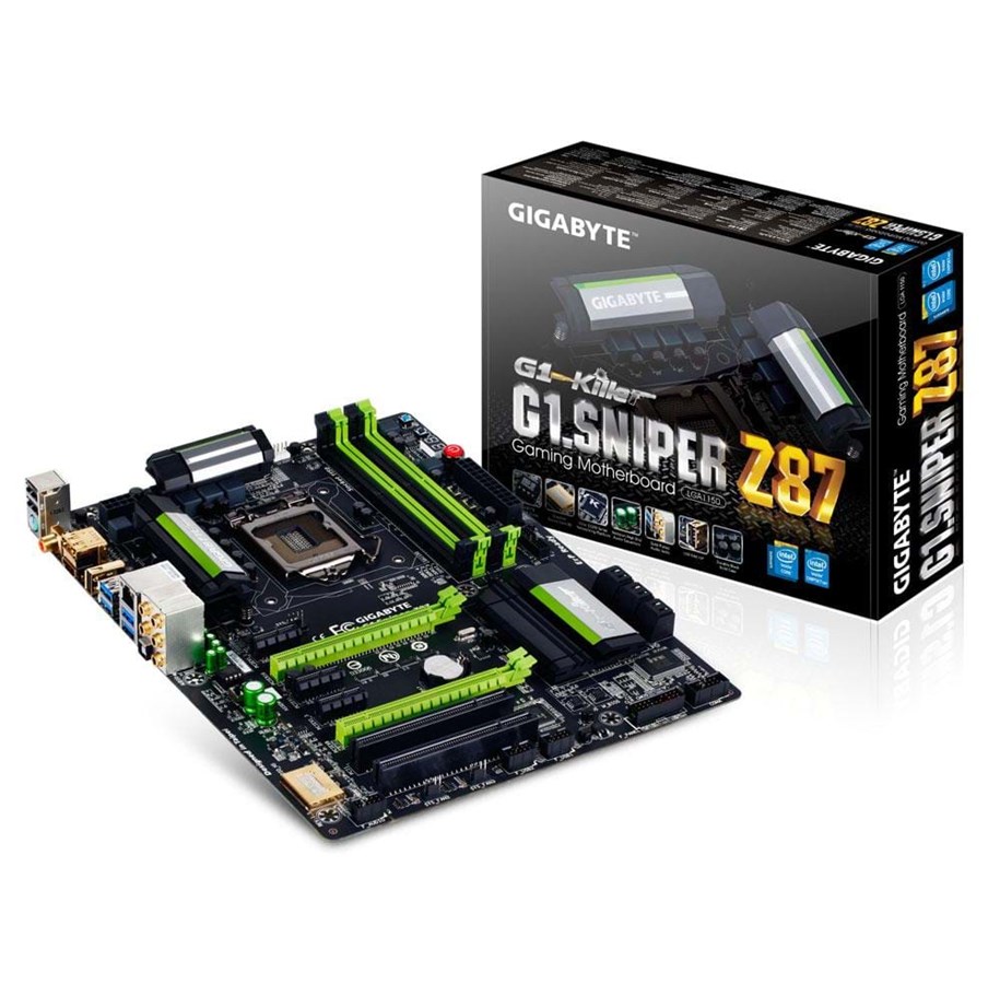 Bundkort - GIGABYTE G1.Sniper Z87 (rev 1.1) Bundkort - Intel Z87 Express - Intel LGA1150 - DDR3 RAM - ATX - G1.SNIPER Z87