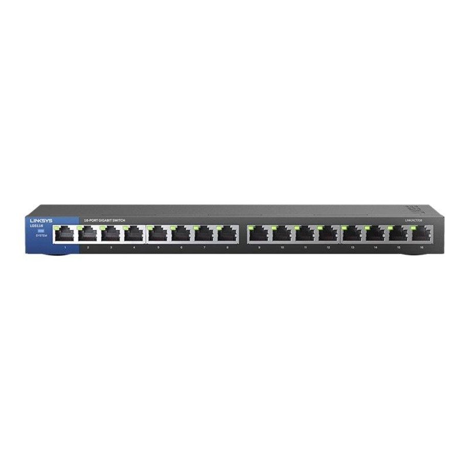 Switch - Linksys LGS116 16-Port Business Desktop Gigabit Switch - LGS116-EU