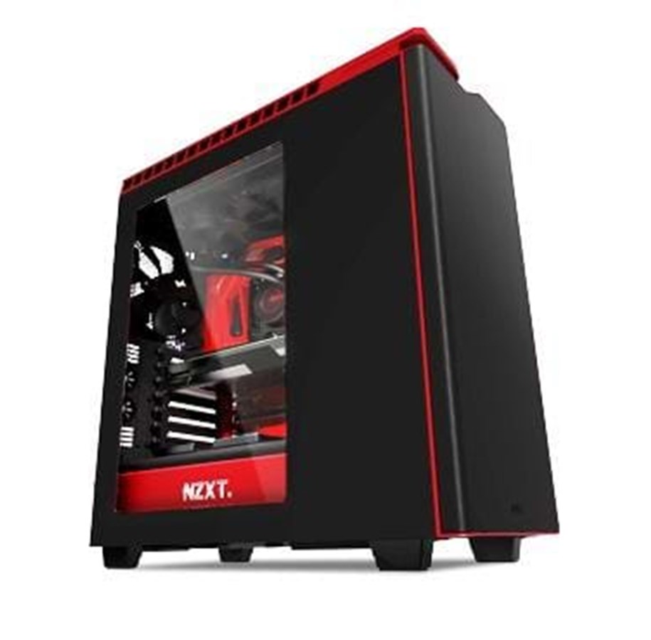 Kabinet - NZXT H440W Silent Ultra - Black / Red - Kabinet - Miditower - Sort - CA-H440W-M1