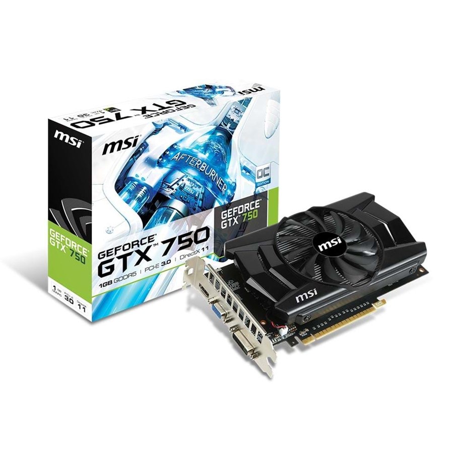 Grafikkort - MSI GeForce GTX 750 - 1GB GDDR5 RAM - Grafikkort - N750-1GD5/OC