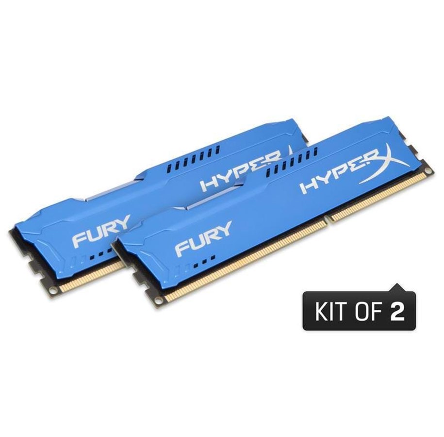 RAM - Kingston HyperX Fury DDR3-1600 BL C10 DC - 16GB - HX316C10FK2/16