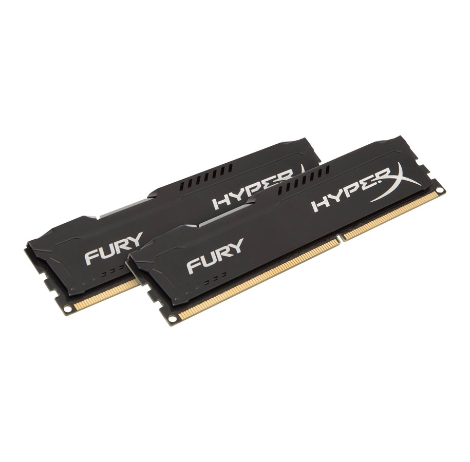 RAM - Kingston HyperX Fury DDR3-1600 BK C10 DC - 8GB - HX316C10FBK2/8
