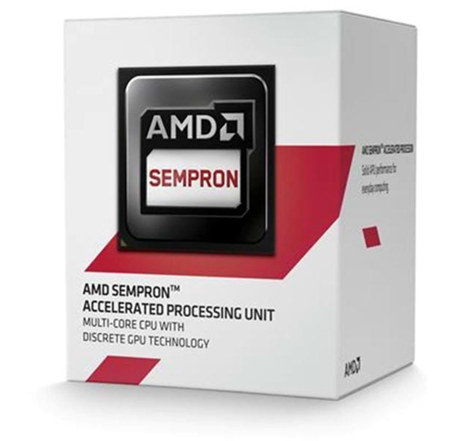 CPU - AMD Sempron 2650 CPU - 2 kerner - 1.4 GHz - AMD AM1 - AMD Boxed (med køler) - SD2650JAHMBOX