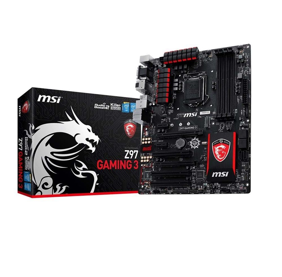 Bundkort - MSI Z97 GAMING 3 Bundkort - Intel Z97 Express - Intel LGA1150 socket - DDR3 RAM - ATX - Z97 GAMING 3