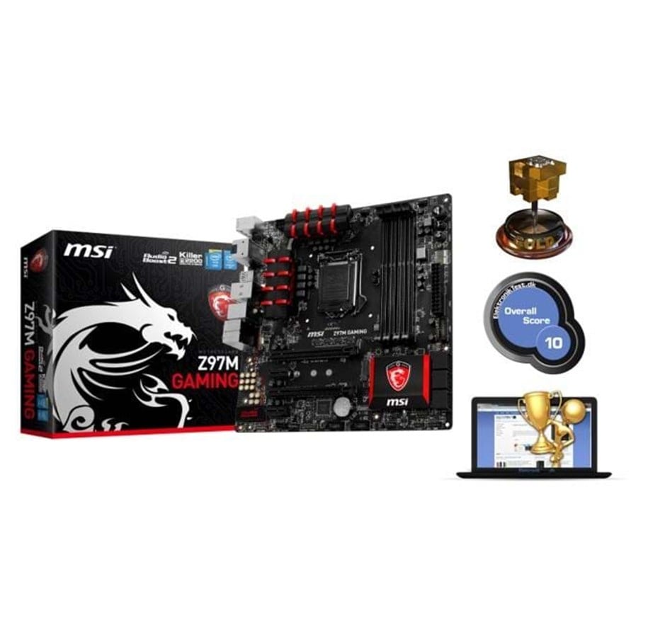Bundkort - MSI Z97M GAMING Bundkort - Intel Z97 Express - Intel LGA1150 - DDR3 RAM - Micro-ATX - Z97M GAMING