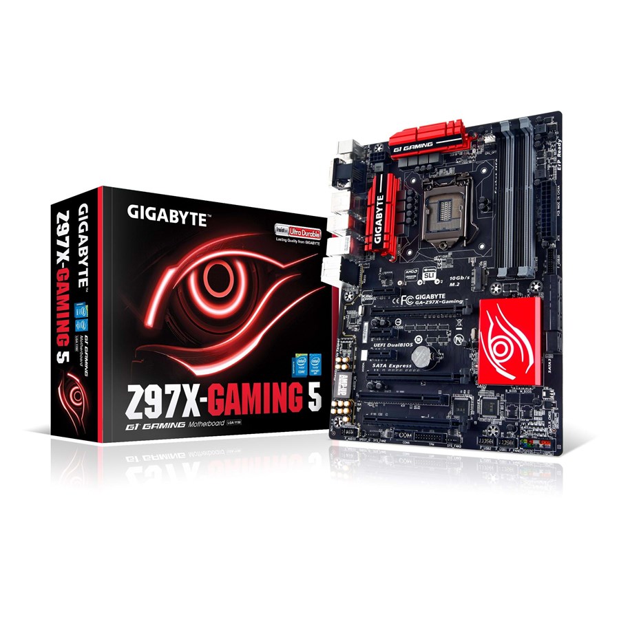 Bundkort - GIGABYTE GA-Z97X-Gaming 5 Bundkort - Intel Z97 Express - Intel LGA1150 socket - DDR3 RAM - ATX - GA-Z97X-GAMING 5