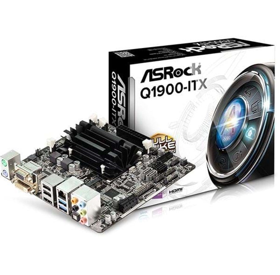 Bundkort - ASRock Q1900-ITX Bundkort - Intel Bay Trail-D - Intel Onboard CPU - DDR3L (Low Voltage) RAM - Mini-ITX - Q1900-ITX