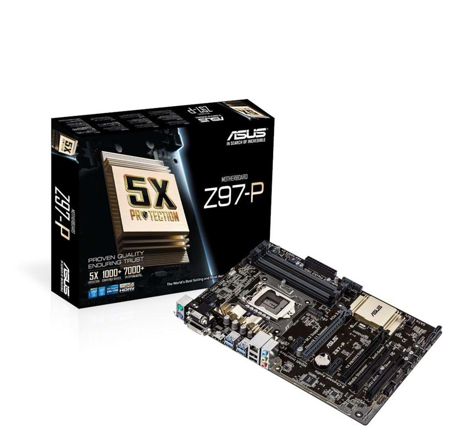 Bundkort - ASUS Z97-P Bundkort - Intel Z97 Express - Intel LGA1150 - DDR3 RAM - ATX - 90MB0JP0-M0EAY0