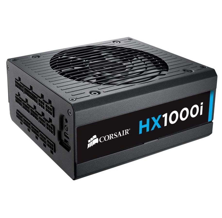 Strømforsyning - Corsair HX1000i Strømforsyning - 1000 Watt - 140 mm - ATX - 80 Plus Platinum certified - CP-9020074-EU